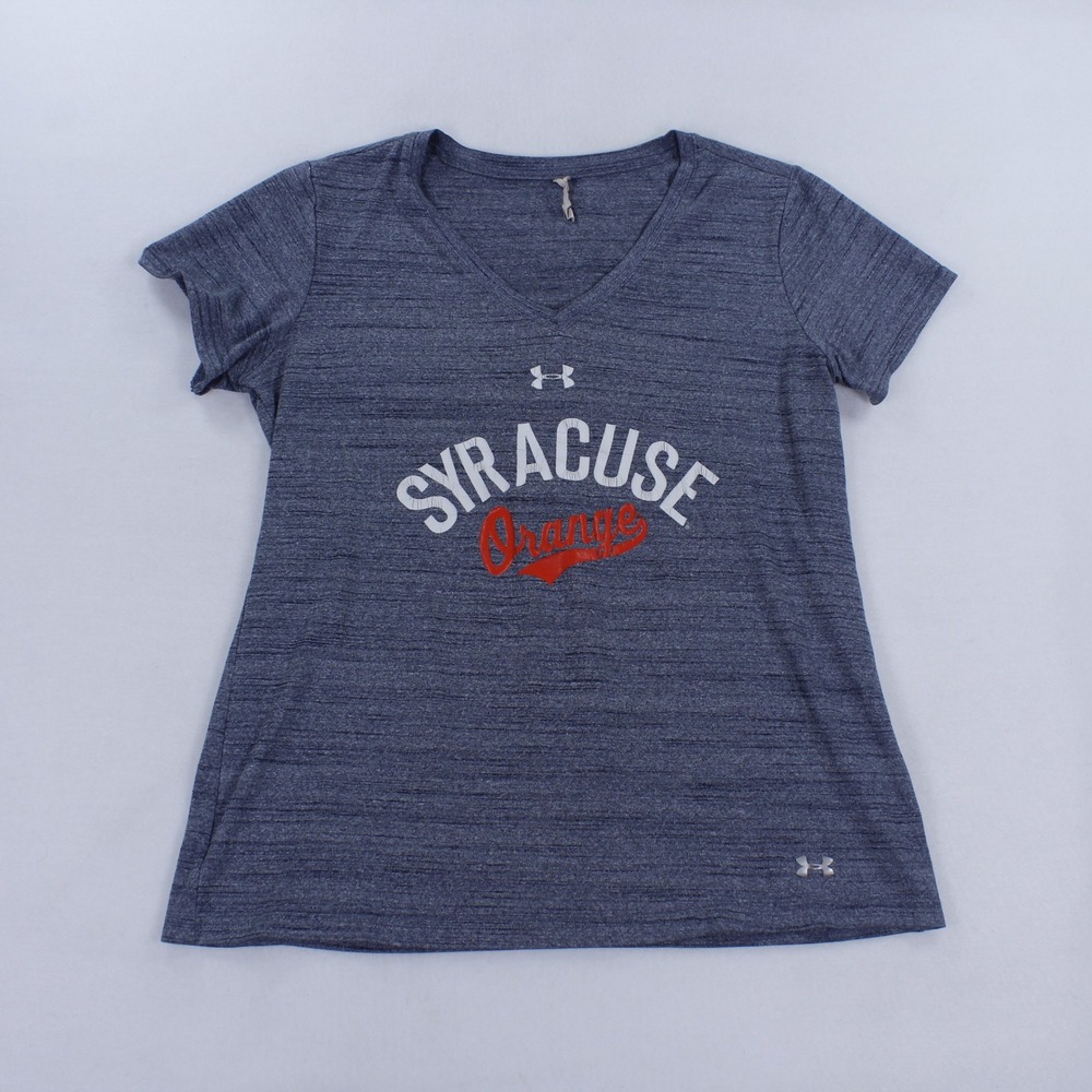 Under Armour NCAA Syracuse Orange Women's V-Neck Athletic Tee Shirt S